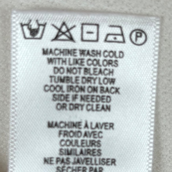 Adrianna Papell Off White with Black/Pink Polka Dots Long Sleeve Pullover Blouse - Picture 10 of 10